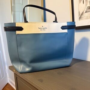 Kate Spade Blue and White Tote